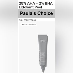 Paula's Choice 25% AHA + 2% BHA Exfoliant Peel Skin Perfecting, 30 ml Full Size